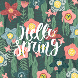 Abstract spring background with copy space vector