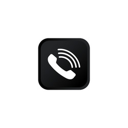 accept call icon modern button for web vector image