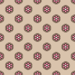 seamless background with abstract ethnic pattern vector image