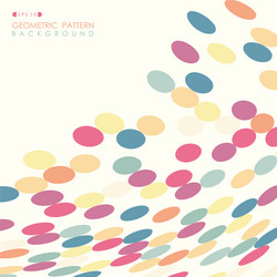abstract stylish mesh style of colorful round vector image