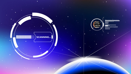 hud futuristic elements user screen interface vector image