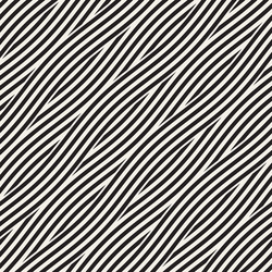 Abstract geometric pattern with wavy lines vector