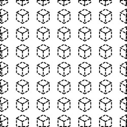 Cube shape design vector