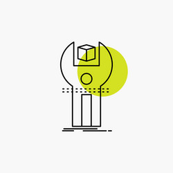 sdk app development kit programming line icon vector image