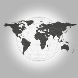 World map Royalty Free Vector Image - VectorStock