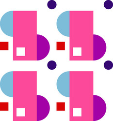 seamless pattern simple geometry forms vector image