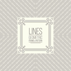 set of line pattern and linear frame vector