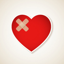 Broken heart heartbreak Royalty Free Vector Image