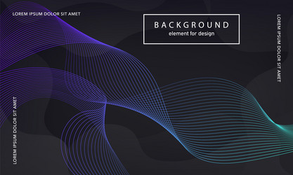 abstract background wave element for design vector image