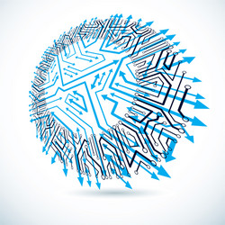 microchip design cpu information communication vector image