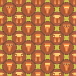 Seamless background with ancient columns vector