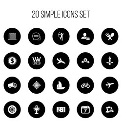 Set of 20 editable complex icons includes symbols vector