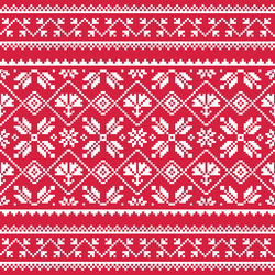Ukrainian Slavic Embroidery Pattern Vector Image