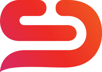S 3d colorful circle letter logo icon design Vector Image