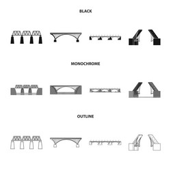 design connection and icon set vector image
