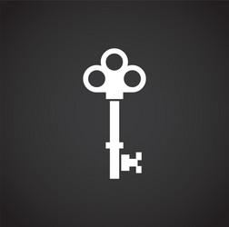 key icon on background for graphic and web design vector image