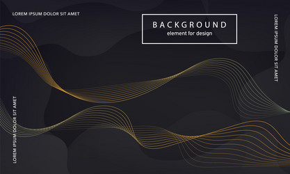 Abstract background wave element for design vector