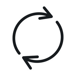 refresh icon ideal for updates and reloading vector image