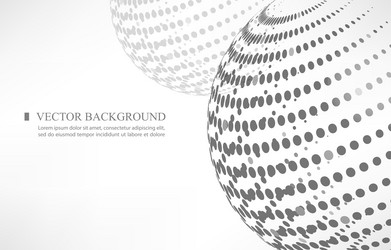 abstract 3d global dots pattern vector image