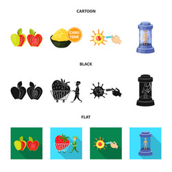 isolated object test and synthetic icon vector image