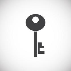 key icon on background for graphic and web design vector image