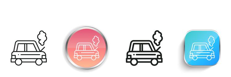 breakdown icon thin linear regular and button vector image