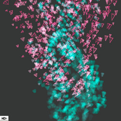 dynamic emitted particles motion bokeh effect vector image