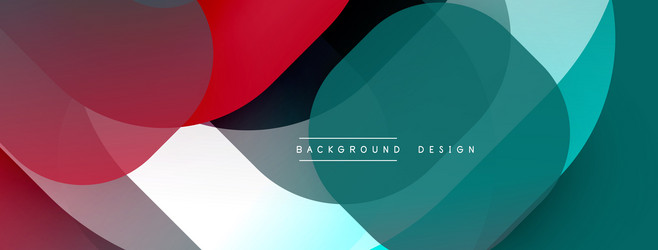 abstract fluid shapes overlap creating vibrant vector image