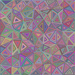 multicolored chaotic triangle mosaic background vector image