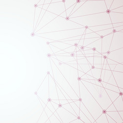 Red Network Connection Background vector image