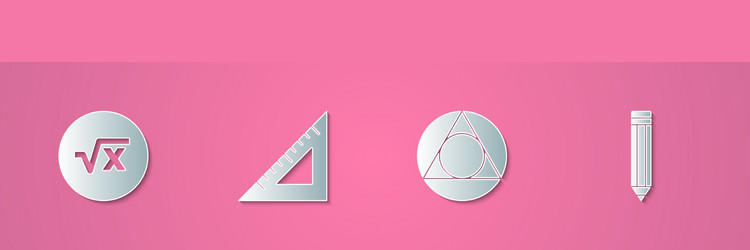 Set paper cut square root of x glyph triangular vector