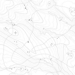 Topographic map background concept with space vector