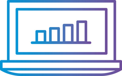 cloud computing with gear gradient style icon vector image