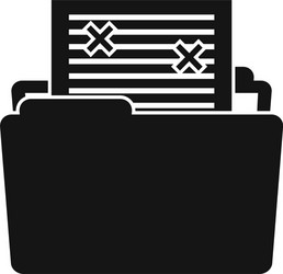 course folder edit icon simple style vector image