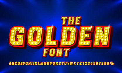 show font set collection letters and numbers vector image
