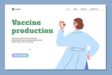 Web banner for science research medical laboratory vector