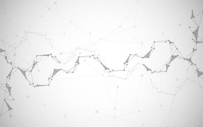 abstract connecting dots and lines connection vector image