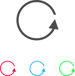 Refresh reload rotation loop icon flat vector