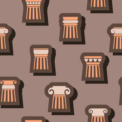 Seamless background with ancient columns vector