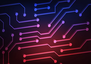 circuit technology background with hi-tech digital vector image