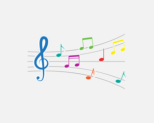 music note icon vector