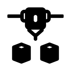 Three-dimensional objects build with advance vector