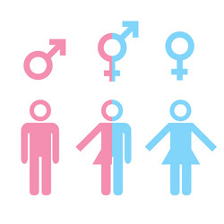 Gender stereotypes concept with female Royalty Free Vector