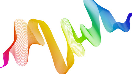 abstract backdrop with wave gradient lines vector image
