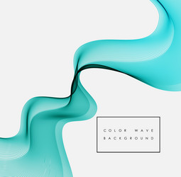 abstract color wave design element vector image