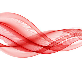 Abstract red wave background Royalty Free Vector Image