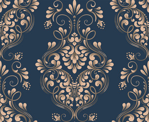 Damask seamless pattern element classical vector