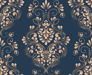 Damask seamless pattern element classical vector