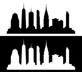 New York City Skyline Vector Image