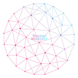 structure molecule and communication dna atom vector image